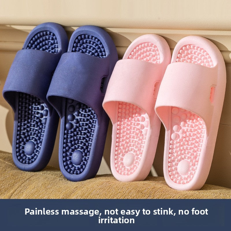 Bathroom shower non-slip foot massage slippers