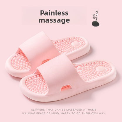Bathroom shower non-slip foot massage slippers