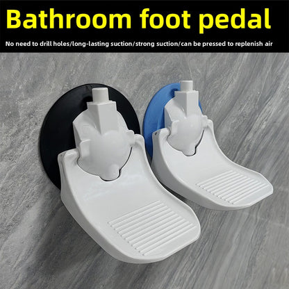 Bathroom suction cup footrest