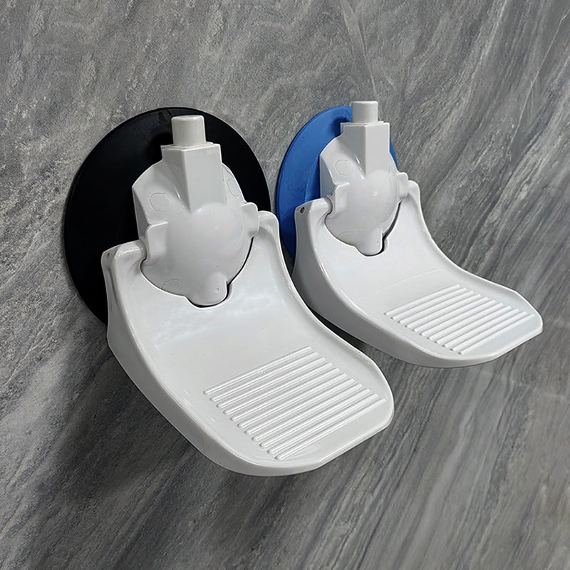 Bathroom suction cup footrest