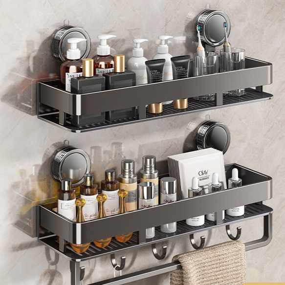 Bathroom Suction Cup Storage Shelf