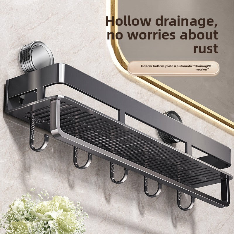 Bathroom Suction Cup Storage Shelf