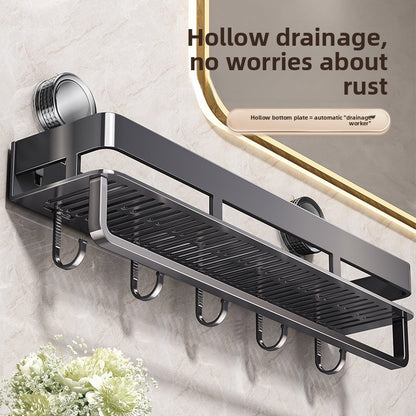 Bathroom Suction Cup Storage Shelf