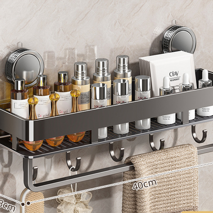 Bathroom Suction Cup Storage Shelf