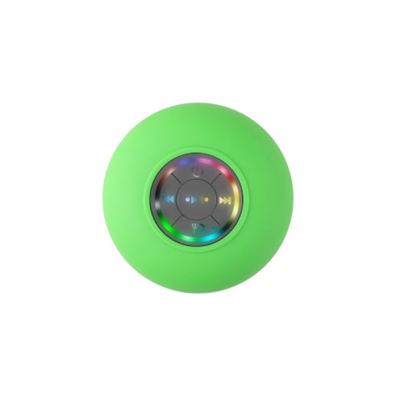 Bathroom waterproof Bluetooth speaker with large suction cup design
