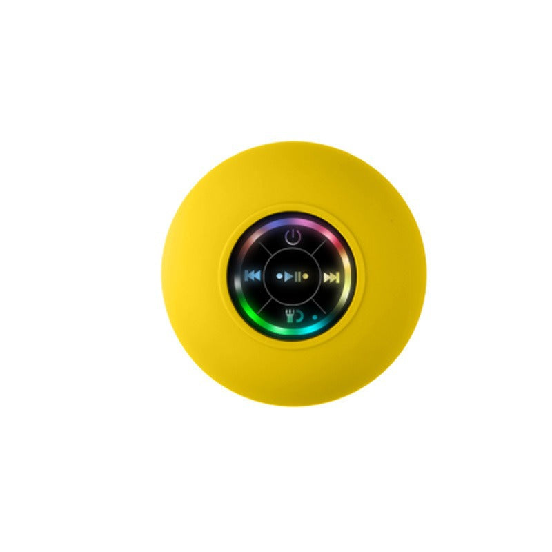Bathroom waterproof Bluetooth speaker with large suction cup design