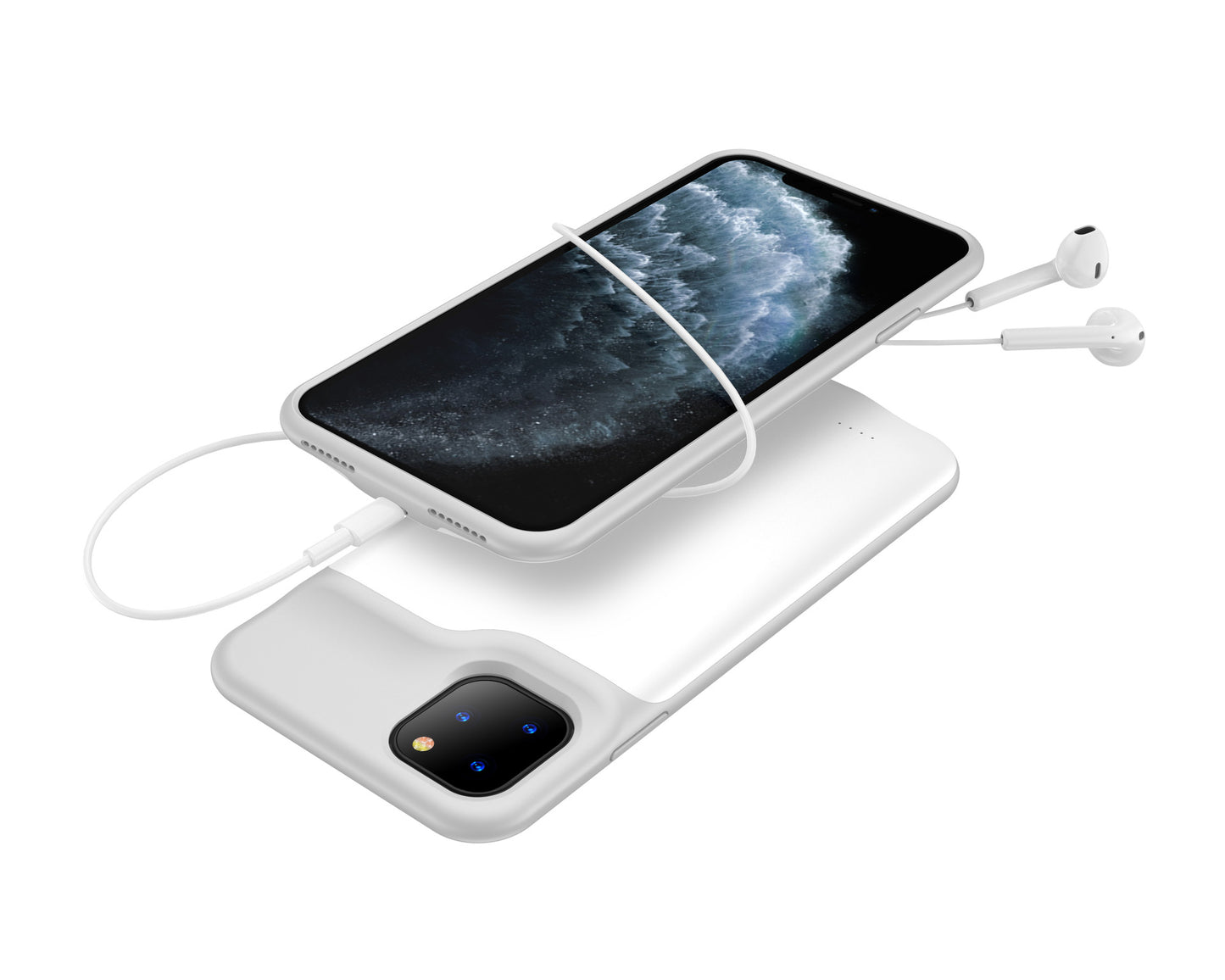 Battery Case 6000mAh TPU Cover