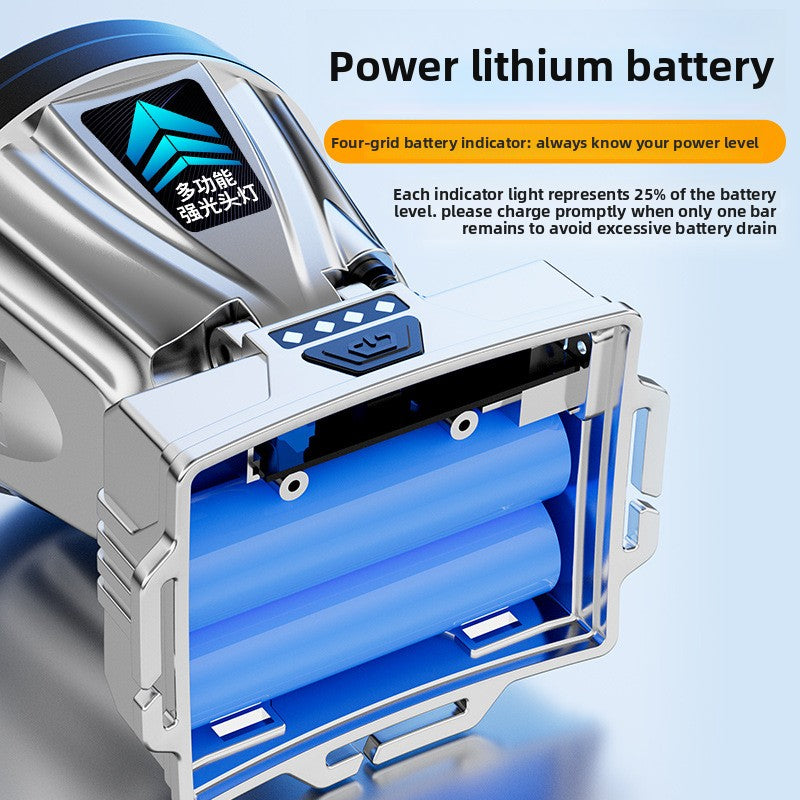 Battery-powered miner's lamp