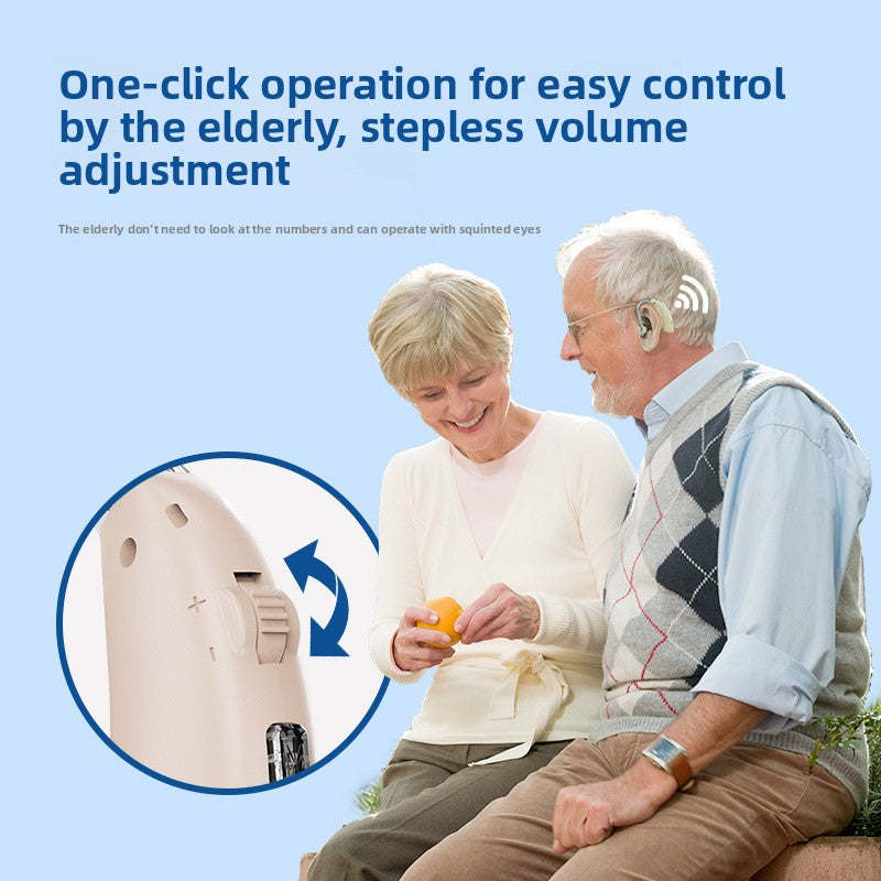 Battery-powered noise-reducing hearing aid
