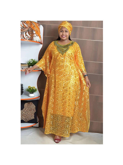 Batwing-sleeve dress