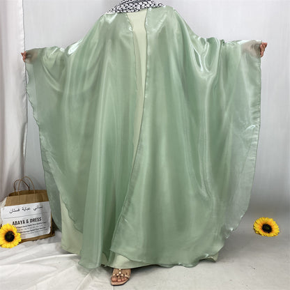 Batwing-style long robe