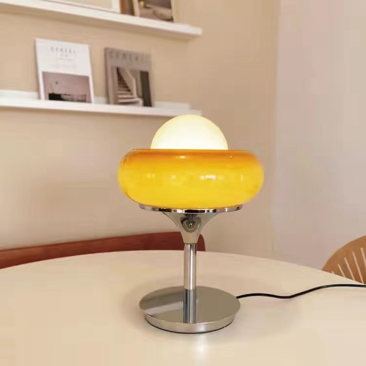 Bauhaus Glass Table Lamp with Eye Protection Lighting