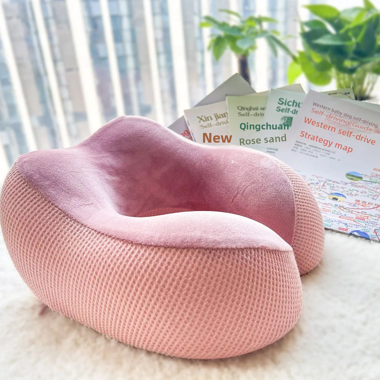 Memory Foam U-Shaped Travel Neck Pillow Soft Support Use