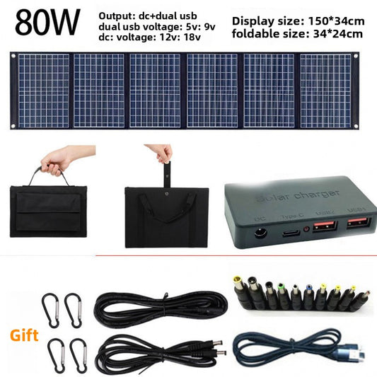 Foldable Solar Charger Panel for Outdoor and Travel Power