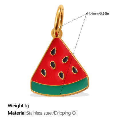 Colorful Drip-Oil Pendant Stylish Necklace Designed for Women