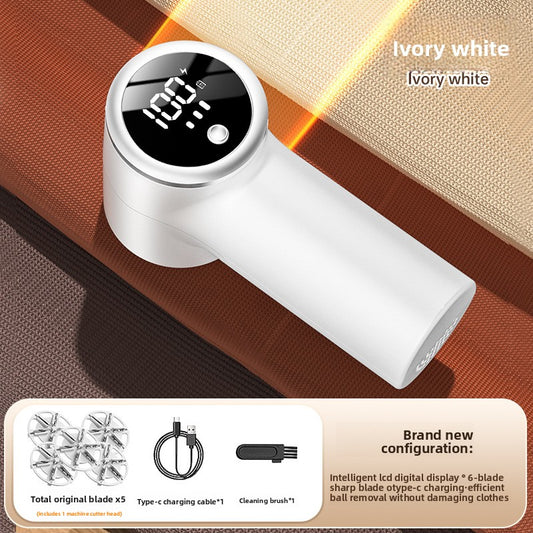 Rechargeable Fabric Shaver  Digital Display for Clothes Care