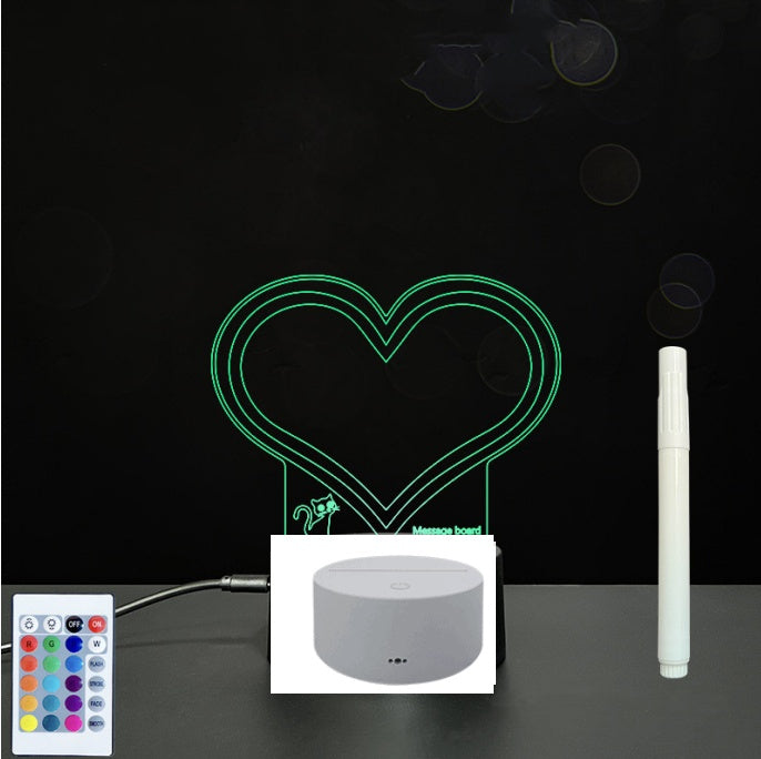3D Acrylic Handwriting LED Message Board for Creative Decor