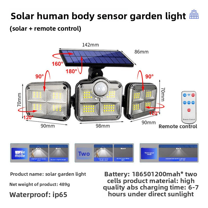 Smart Solar Outdoor Garden Light with Motion Sensor System