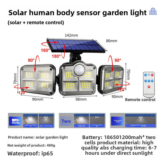 Smart Solar Outdoor Garden Light with Motion Sensor System