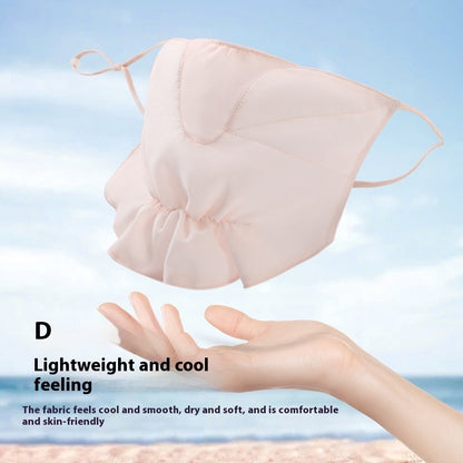 Women's  Chiffon Sunscreen Mask Outdoor Driving & Cycling