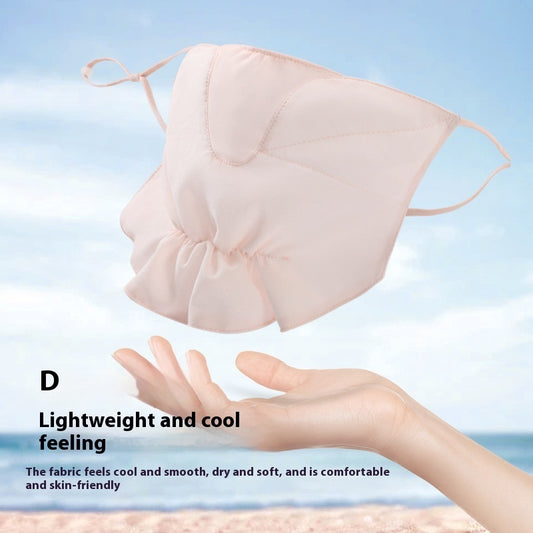 Women's  Chiffon Sunscreen Mask Outdoor Driving & Cycling