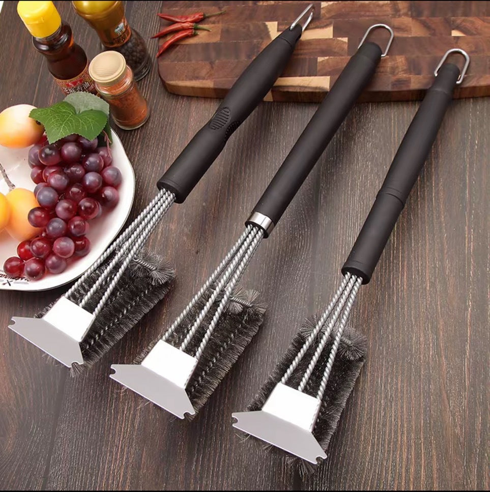BBQ Grill Cleaning Brush Set Wire Brush with Scraper