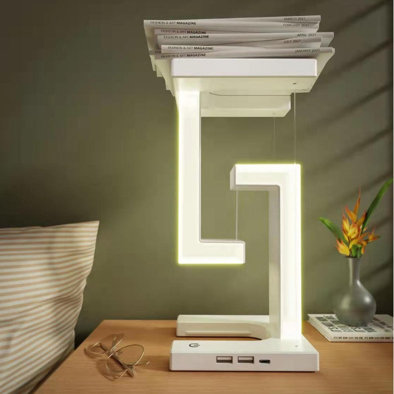 Smartphone Wireless Charging Suspension Balance Lamp for Home