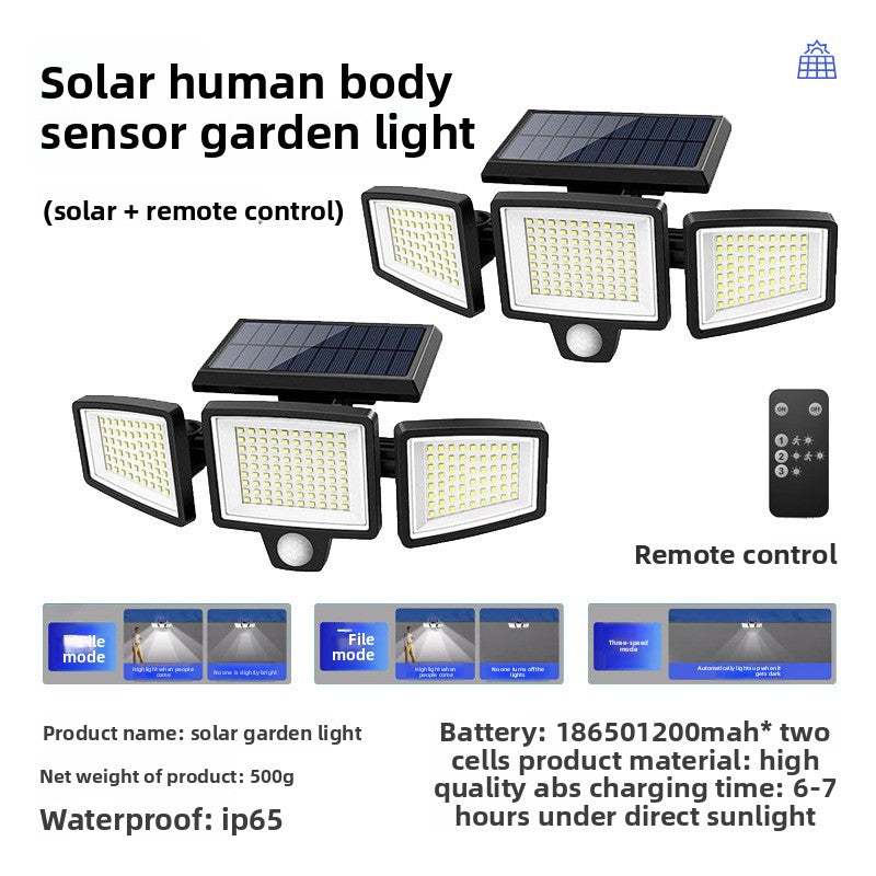 Smart Solar Outdoor Garden Light with Motion Sensor System