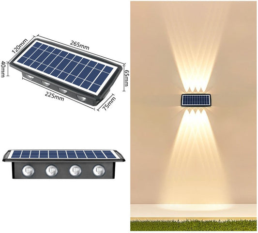 Buy Solar Outdoor Light with 18650 Battery & Color LED Mode