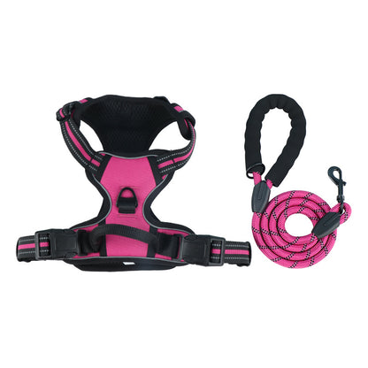 Reflective Dog Harness and Leash for Dogs Daily Walking Use