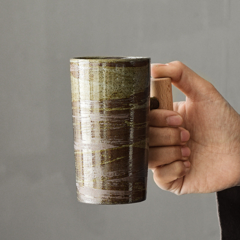Japanese-style Handmade Stoneware Coffee Cup