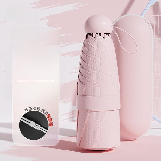 Capsule Umbrella for Portable Rain Travel Protection Use Now