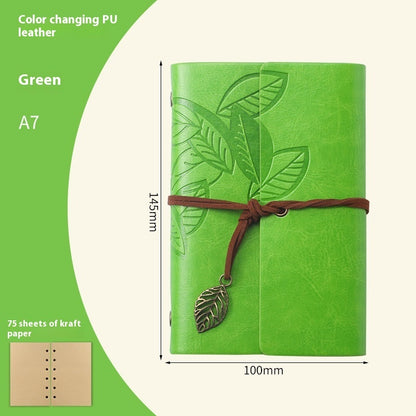 Creative Vintage Leaves Travel Diary Notebook Stationery