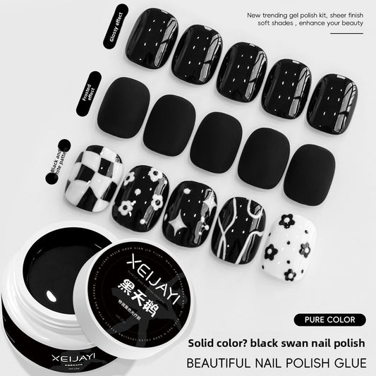 Pure Black and White Nail Polish for Elegant Nail Styling