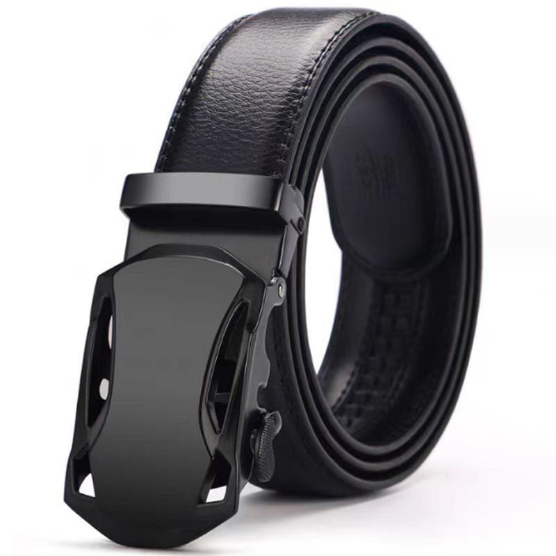 Men’s Genuine Leather Belt Automatic Buckle Stylish & Durable