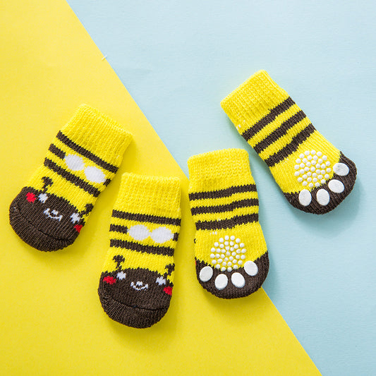 Pet Knit Skid Warm Love Cotton Socks – Comfortable & Cozy