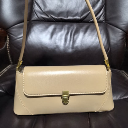 Vintage PU Baguette Shoulder Bag for Chic Underarm Style US
