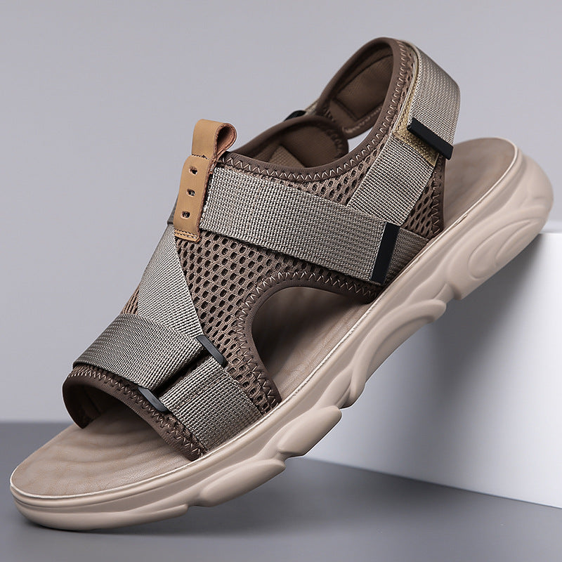 Buy Men's Soft Bottom Non-slip All-matching Outer Wear Roman Beach Shoes