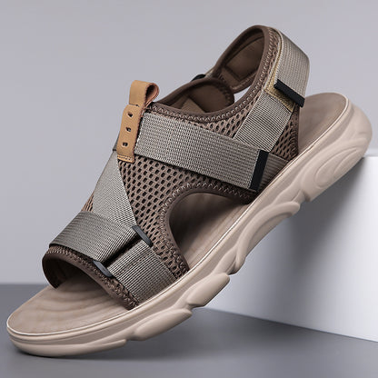 Buy Men's Soft Bottom Non-slip All-matching Outer Wear Roman Beach Shoes