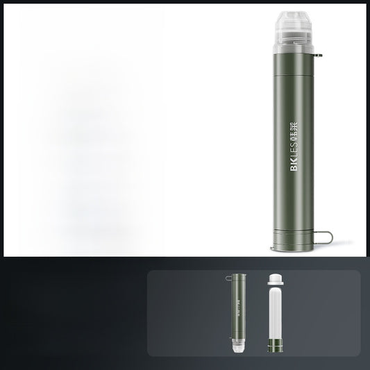 Portable Outdoor Water Purifier with Direct Drink Filter