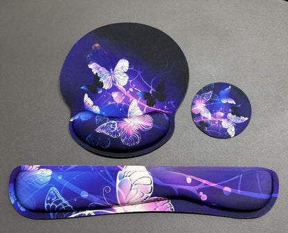 Thickened Anti-Slip Memory Foam Mouse Pad for Desk Comfort