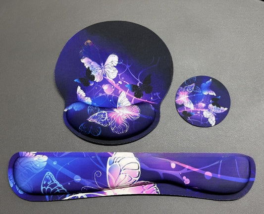 Thickened Anti-Slip Memory Foam Mouse Pad for Desk Comfort