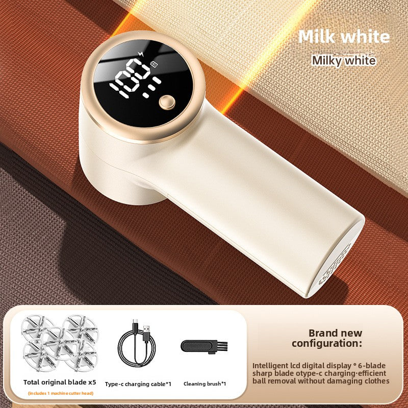 Rechargeable Fabric Shaver  Digital Display for Clothes Care