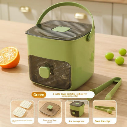 Portable Press-Type Ice Cube Tray Mold