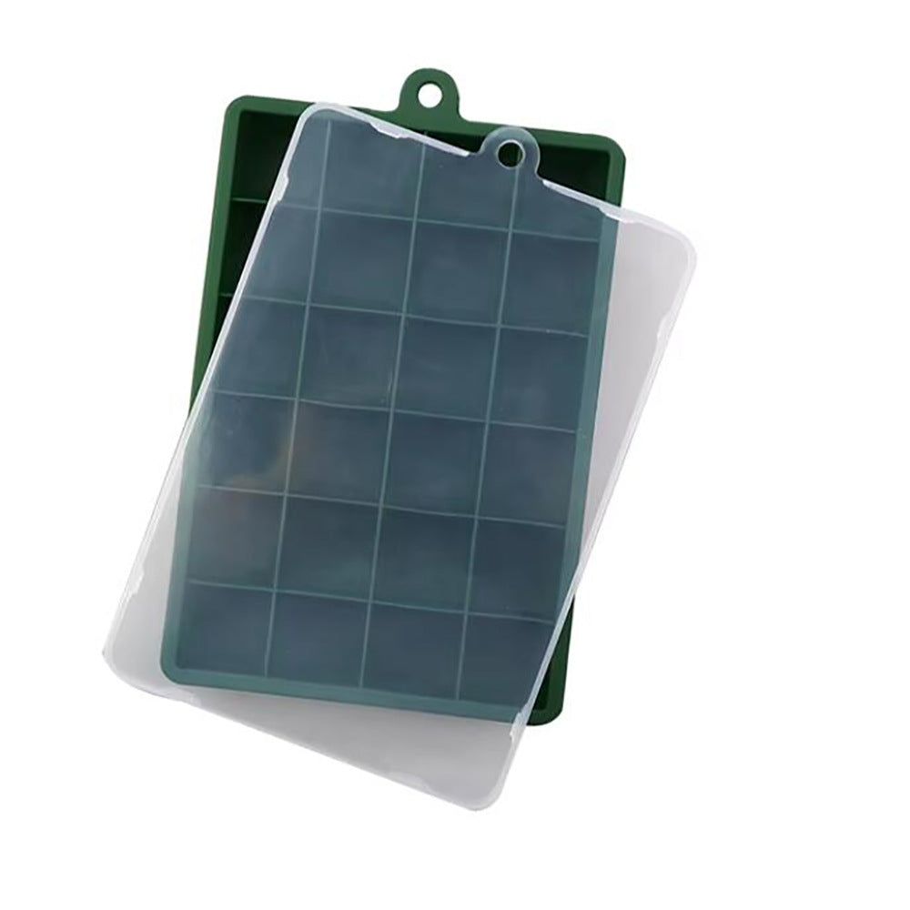 Silicone Ice Cube Tray with Cover for Freezer Ice Storage