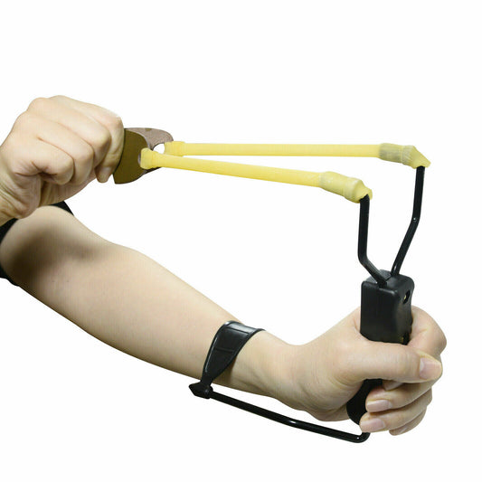 Compact Folding Slingshot Catapult for Hunting & Outdoors