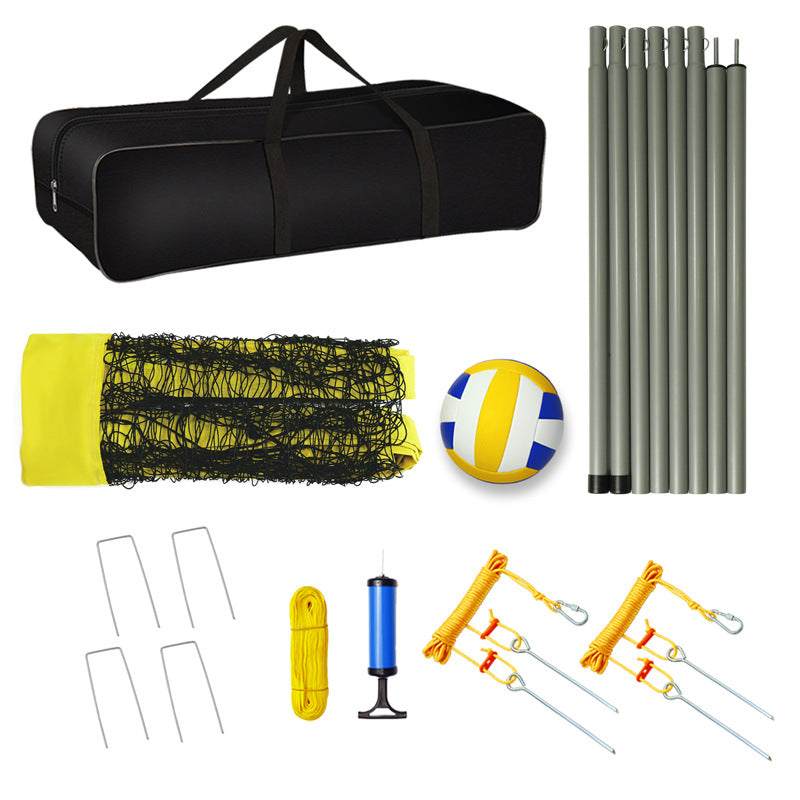 Beach grass volleyball net frame