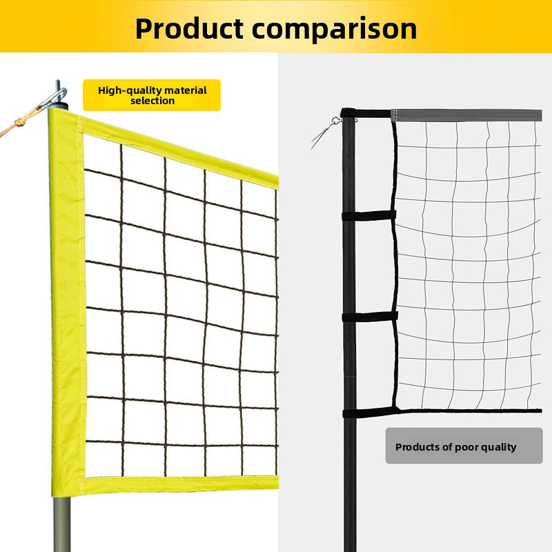 Beach grass volleyball net frame