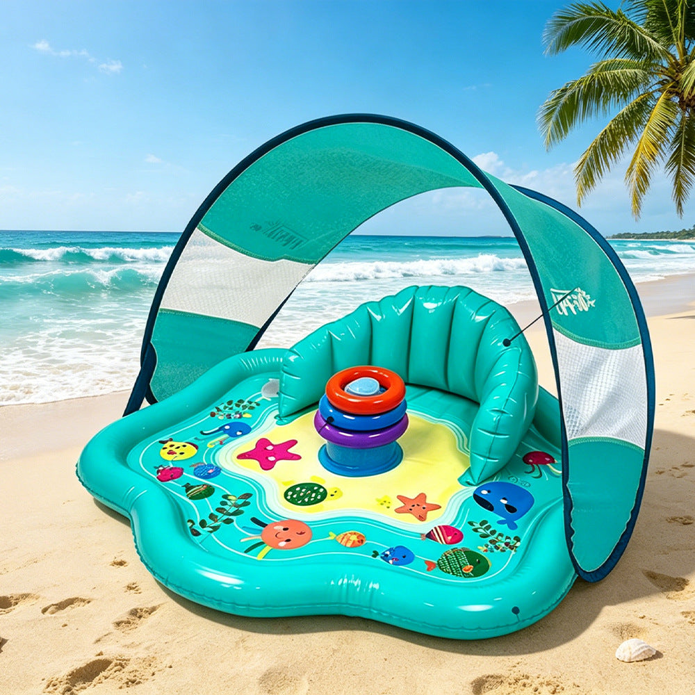 Beach sunshade mat