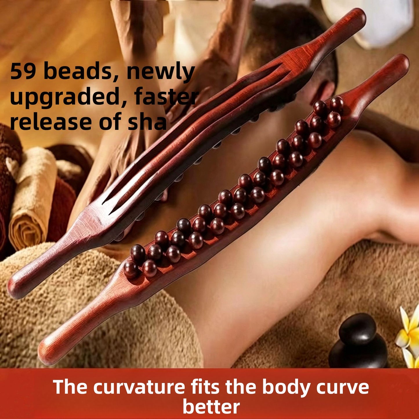 Bead Massage Gua Sha Rolling Stick